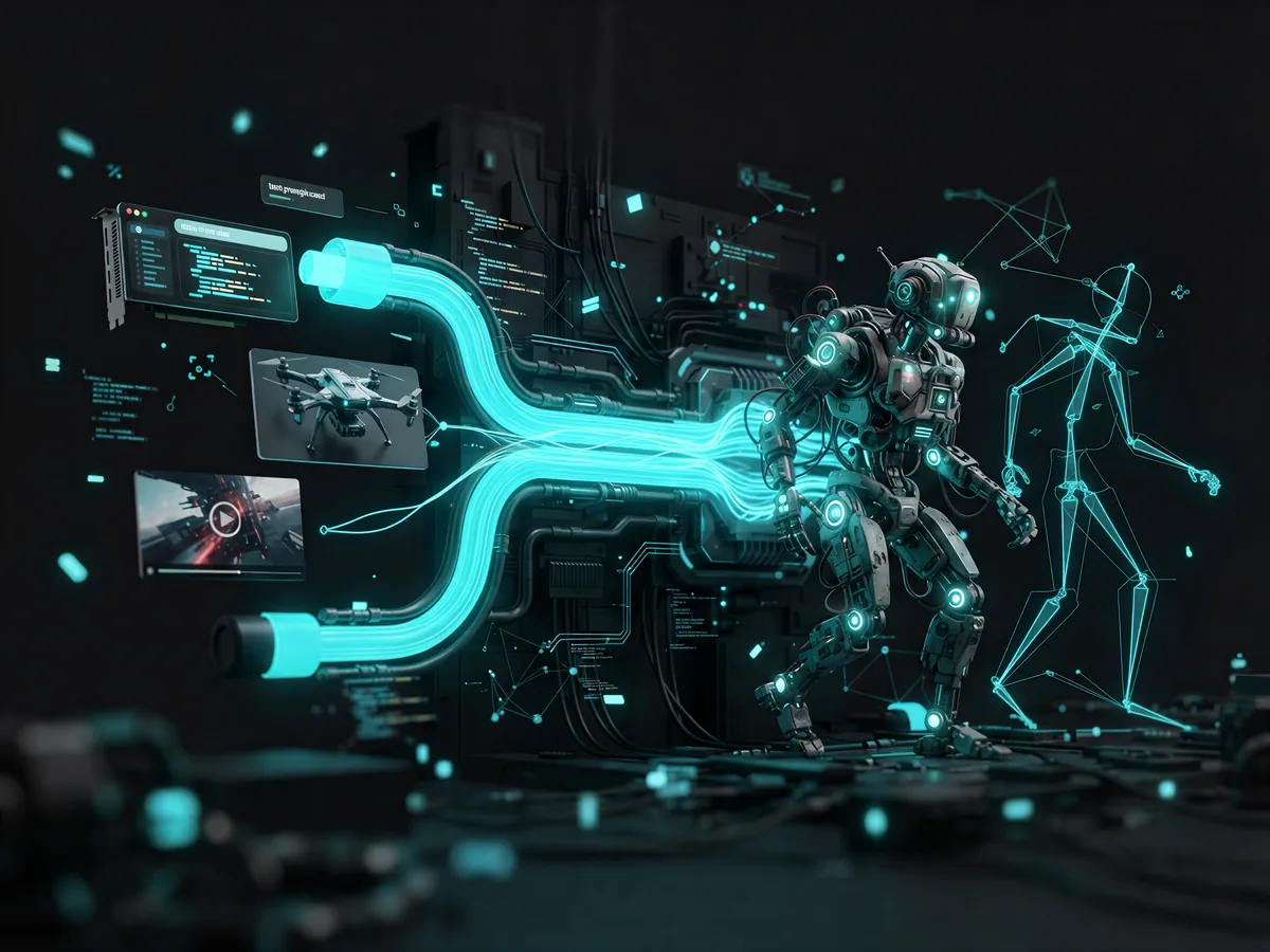 V2Fun 3D API — the full pipeline from text, image, and video input to 3D models and motion output
