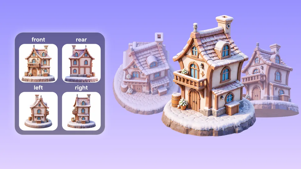 AIGC creation tools — in-product image-to-3D, text-to-3D, and multi-view generation