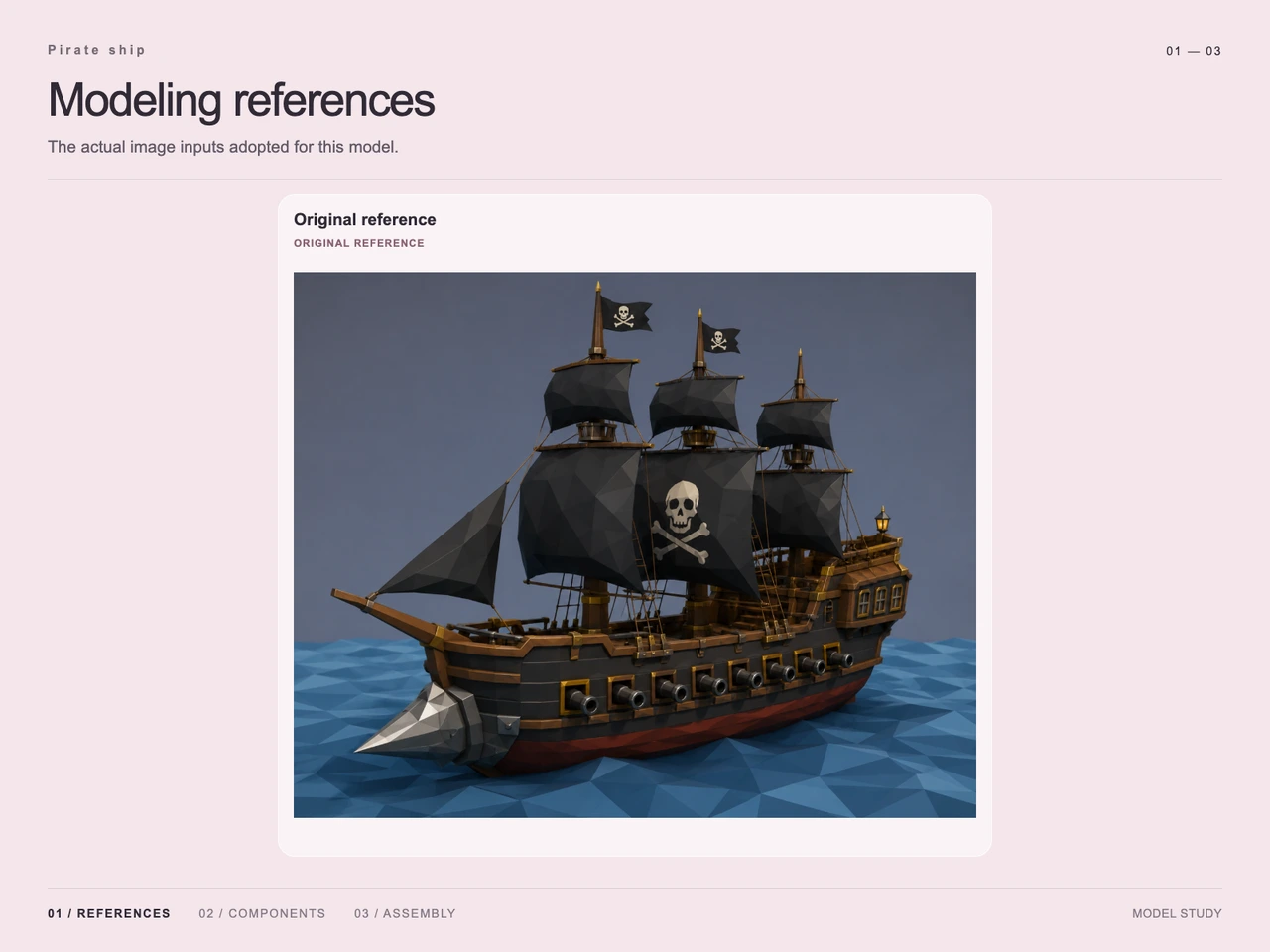 Build a Three-Masted Pirate Ship with GPT-6 Astra and V2Fun - Input reference image